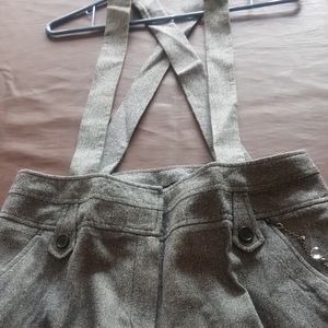 Metrostyle size 12 Tweed Suspender Pants
